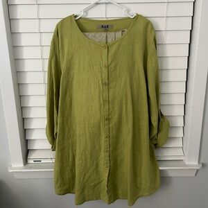 Flax Linen Summer Set Plus Size